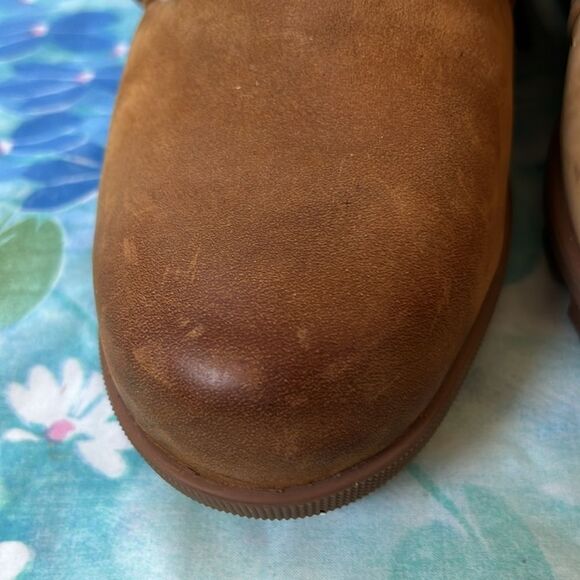 Sorel Joan of Arctic Wedge II Sherpa Tie Boots - 8 Camel - Picture 8 of 16